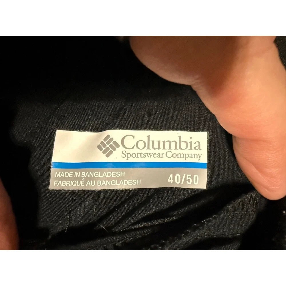 Columbia Sportswear Pants Men's Black Zip Pocket Stretch Hiking Outdoor